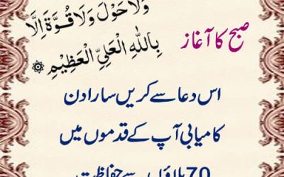 Subha Ka Aghaz Is Dua Se Kary | Kamyabi Aap K Qadmo Mein Ho Gi | 70 Balao Se Hifazat Ka Wazifa