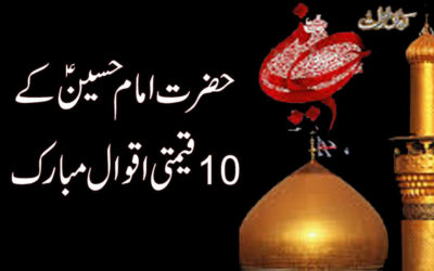 hazrat imam hussain k aqwal